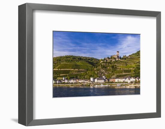 Germany, Rhineland-Palatinate, Upper Middle Rhine Valley, Kaub, Rhine Valley-Udo Siebig-Framed Photographic Print