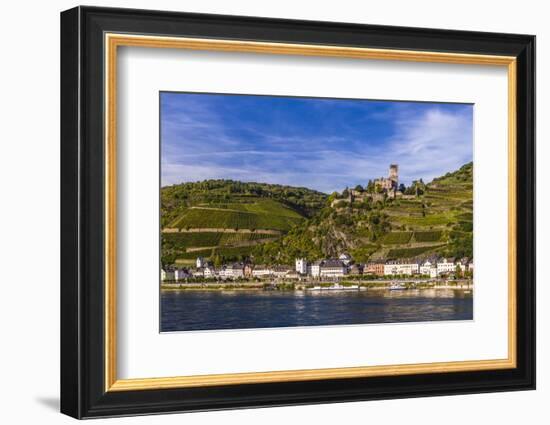 Germany, Rhineland-Palatinate, Upper Middle Rhine Valley, Kaub, Rhine Valley-Udo Siebig-Framed Photographic Print