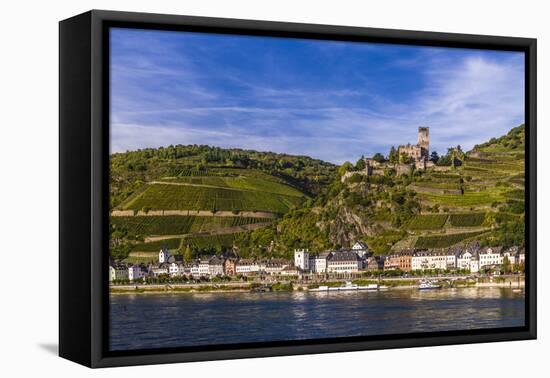 Germany, Rhineland-Palatinate, Upper Middle Rhine Valley, Kaub, Rhine Valley-Udo Siebig-Framed Premier Image Canvas