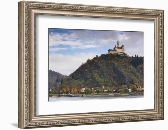 Germany, Rhineland-Pfalz, Braubach, Marksburg Castle-Walter Bibikow-Framed Photographic Print