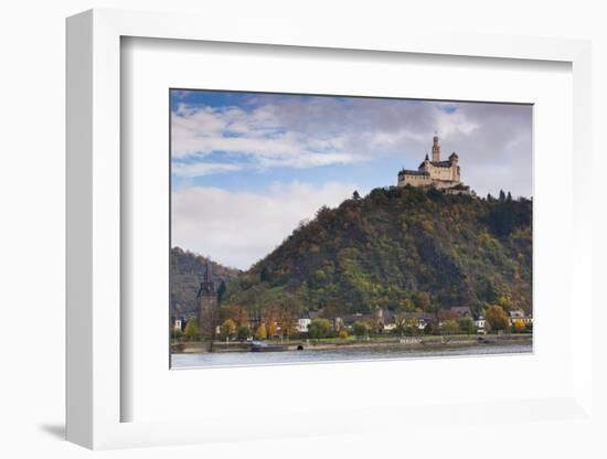 Germany, Rhineland-Pfalz, Braubach, Marksburg Castle-Walter Bibikow-Framed Photographic Print