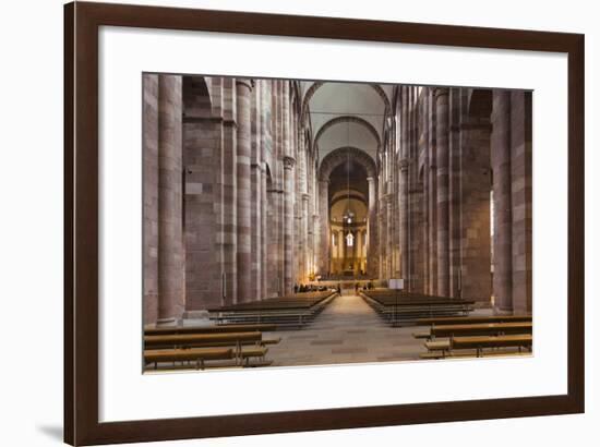 Germany, Rhineland-Pfalz, Speyer, Dom Cathedral, Interior-Walter Bibikow-Framed Photographic Print