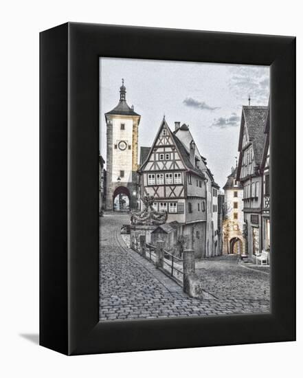 Germany, Rothenberg ob der Tauber, Ploenlein Triangular Place-Hollice Looney-Framed Premier Image Canvas