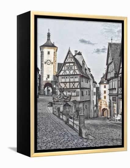 Germany, Rothenberg ob der Tauber, Ploenlein Triangular Place-Hollice Looney-Framed Premier Image Canvas