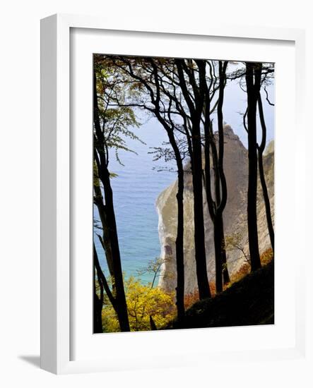 Germany, Ruegen Jasmund National Park, Beeches on the Shore Wissower over the Baltic Sea-K. Schlierbach-Framed Photographic Print