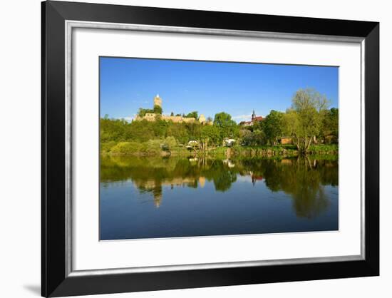 Germany, Saxony-Anhalt, Burgenlandkreis, Castle and Village Schšnburg Above the Saale-Andreas Vitting-Framed Photographic Print