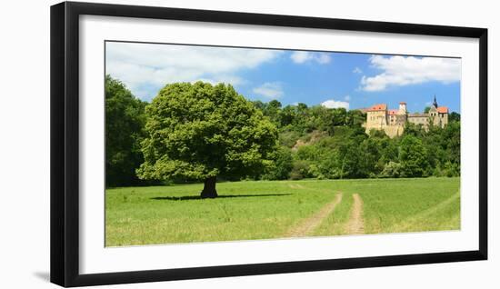 Germany, Saxony-Anhalt, Burgenlandkreis, Goseck, Castle Goseck in the Saale Valley-Andreas Vitting-Framed Photographic Print