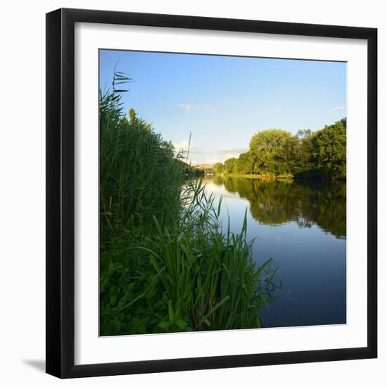 Germany, Saxony-Anhalt, Castle Wettin About the Hall in the Nature Reserve Unteres Saaletal-Andreas Vitting-Framed Photographic Print