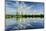 Germany, Saxony-Anhalt, Schkopau, brown coal power station is reflected in pond-Andreas Vitting-Mounted Photographic Print