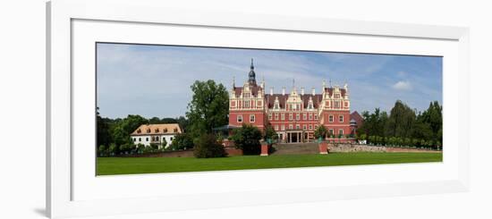 Germany, Saxony, Bad Muskau, New and Old Castle, Panorama-Catharina Lux-Framed Photographic Print