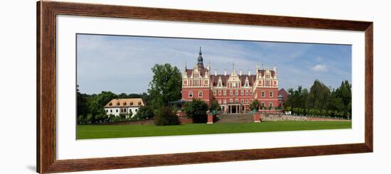 Germany, Saxony, Bad Muskau, New and Old Castle, Panorama-Catharina Lux-Framed Photographic Print