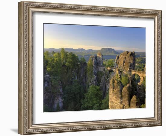 Germany, Saxony, Dresden, Saxon Switzerland National Park (Sachsische Schweiz)-Michele Falzone-Framed Photographic Print