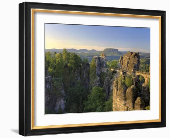 Germany, Saxony, Dresden, Saxon Switzerland National Park (Sachsische Schweiz)-Michele Falzone-Framed Photographic Print