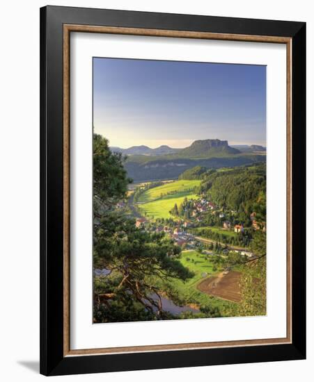 Germany, Saxony, Dresden, Saxon Switzerland National Park (Sachsische Schweiz)-Michele Falzone-Framed Photographic Print