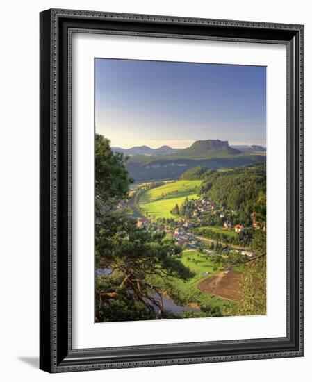 Germany, Saxony, Dresden, Saxon Switzerland National Park (Sachsische Schweiz)-Michele Falzone-Framed Photographic Print