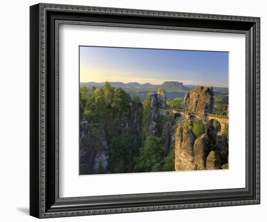 Germany, Saxony, Dresden, Saxon Switzerland National Park (Sachsische Schweiz)-Michele Falzone-Framed Photographic Print