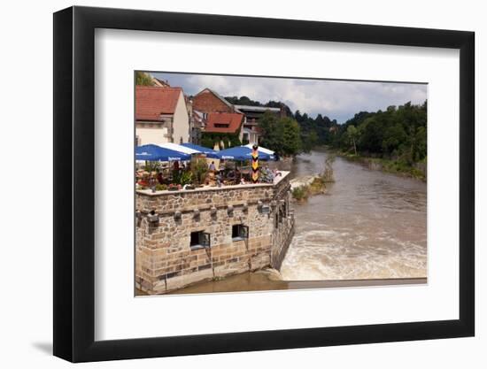 Germany, Saxony, Gšrlitz, VierradenmŸhle, the Most Eastern Restaurant of Germany-Catharina Lux-Framed Photographic Print