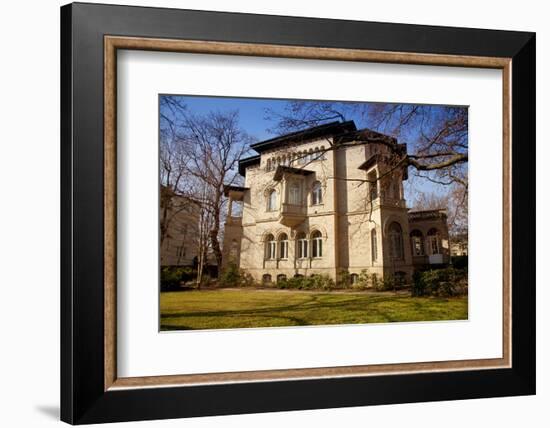 Germany, Saxony, Leipzig. a Villa in the Historic Centre.-Ken Scicluna-Framed Photographic Print