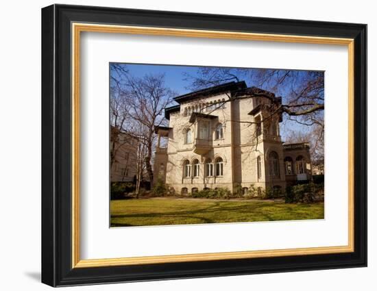 Germany, Saxony, Leipzig. a Villa in the Historic Centre.-Ken Scicluna-Framed Photographic Print