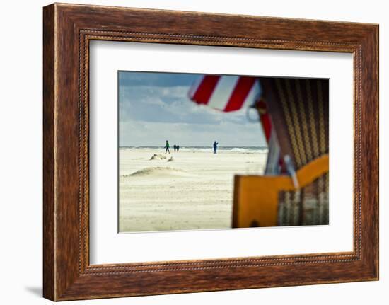 Germany, Schleswig-Holstein, Amrum, Sandy Beach, Sandbank, Kniepsand, Beach-Ingo Boelter-Framed Photographic Print