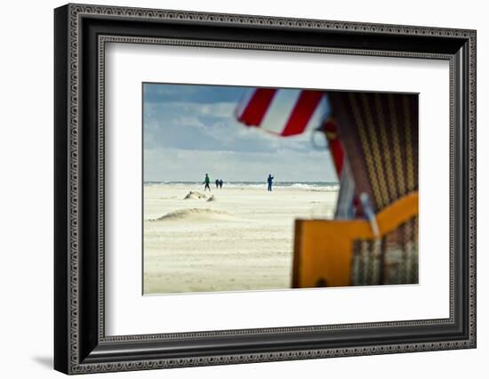 Germany, Schleswig-Holstein, Amrum, Sandy Beach, Sandbank, Kniepsand, Beach-Ingo Boelter-Framed Photographic Print