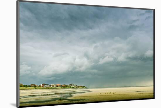 Germany, Schleswig-Holstein, Amrum, Sandy Beach, Sandbank, Kniepsand, Cloud Mood-Ingo Boelter-Mounted Photographic Print