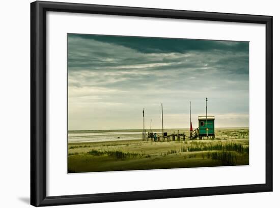 Germany, Schleswig-Holstein, Amrum, Sandy Beach, Sandbank, Kniepsand-Ingo Boelter-Framed Photographic Print