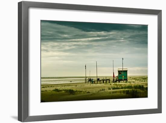 Germany, Schleswig-Holstein, Amrum, Sandy Beach, Sandbank, Kniepsand-Ingo Boelter-Framed Photographic Print