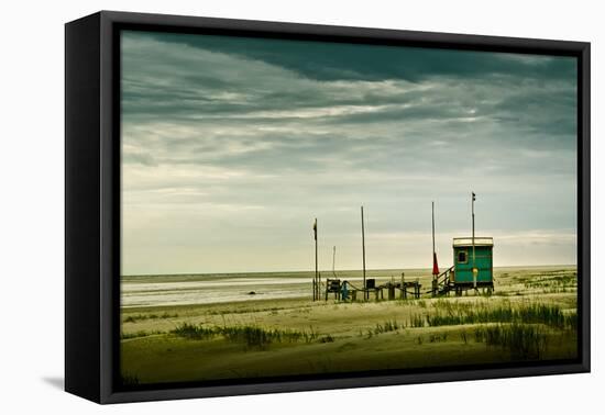 Germany, Schleswig-Holstein, Amrum, Sandy Beach, Sandbank, Kniepsand-Ingo Boelter-Framed Premier Image Canvas