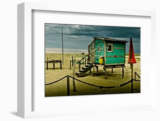 Germany, Schleswig-Holstein, Amrum, Sandy Beach, Sandbank, Kniepsand-Ingo Boelter-Framed Photographic Print