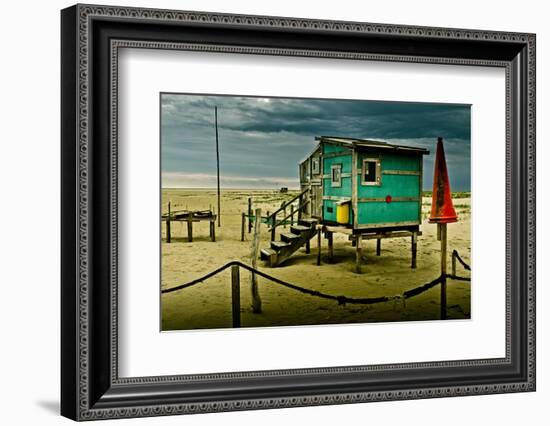 Germany, Schleswig-Holstein, Amrum, Sandy Beach, Sandbank, Kniepsand-Ingo Boelter-Framed Photographic Print