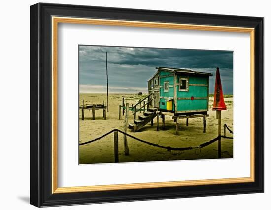 Germany, Schleswig-Holstein, Amrum, Sandy Beach, Sandbank, Kniepsand-Ingo Boelter-Framed Photographic Print