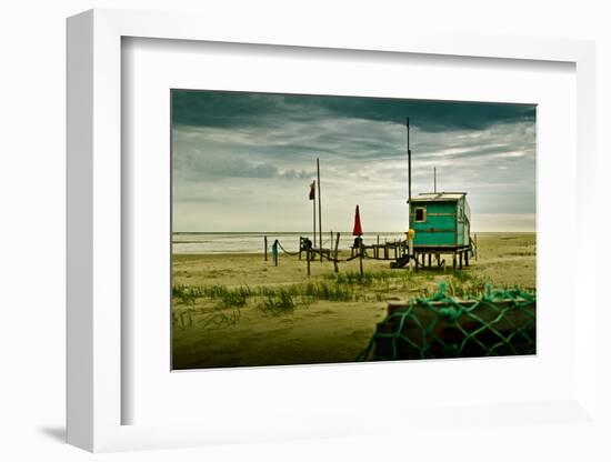 Germany, Schleswig-Holstein, Amrum, Sandy Beach, Sandbank, Kniepsand-Ingo Boelter-Framed Photographic Print