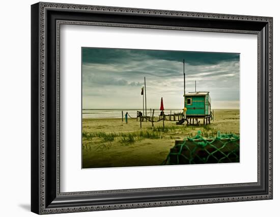 Germany, Schleswig-Holstein, Amrum, Sandy Beach, Sandbank, Kniepsand-Ingo Boelter-Framed Photographic Print