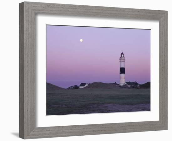 Germany, Schleswig-Holstein, Kampen, Lighthouse, Evening Mood-Thomas Ebelt-Framed Photographic Print