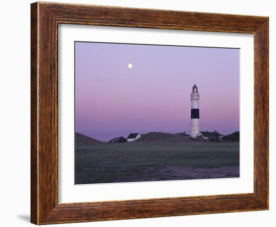 Germany, Schleswig-Holstein, Kampen, Lighthouse, Evening Mood-Thomas Ebelt-Framed Photographic Print