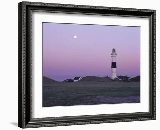 Germany, Schleswig-Holstein, Kampen, Lighthouse, Evening Mood-Thomas Ebelt-Framed Photographic Print