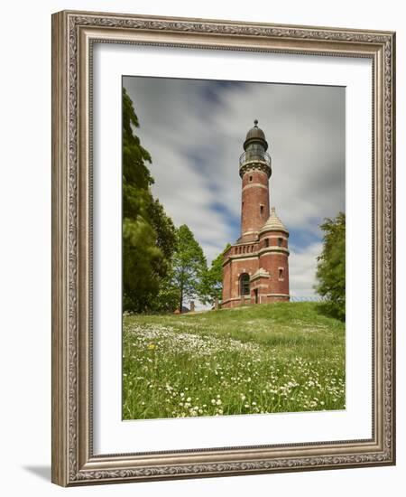 Germany, Schleswig Holstein, Kiel, lighthouse Holtenau, lighthouse-Alexander Voss-Framed Photographic Print