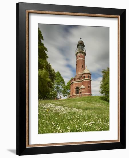 Germany, Schleswig Holstein, Kiel, lighthouse Holtenau, lighthouse-Alexander Voss-Framed Photographic Print