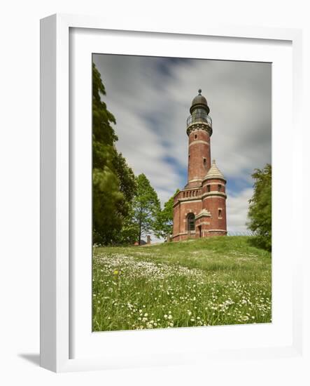 Germany, Schleswig Holstein, Kiel, lighthouse Holtenau, lighthouse-Alexander Voss-Framed Photographic Print