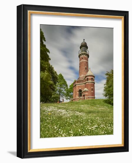 Germany, Schleswig Holstein, Kiel, lighthouse Holtenau, lighthouse-Alexander Voss-Framed Photographic Print