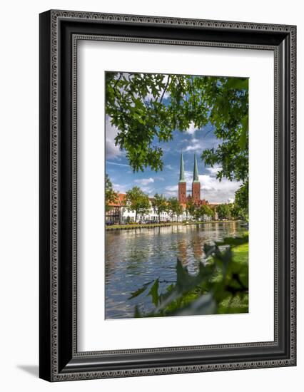 Germany, Schleswig - Holstein, LŸbeck (City), Old Town, Cathedral, Trave (River)-Ingo Boelter-Framed Photographic Print