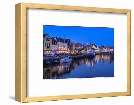 Germany, Schleswig-Holstein, North Frisia, 'Husumer Bucht' (Bay), Husum-Udo Siebig-Framed Photographic Print