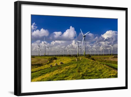 Germany, Schleswig-Holstein, North Frisia, North Frisian Marsh, Breklum-Udo Siebig-Framed Photographic Print