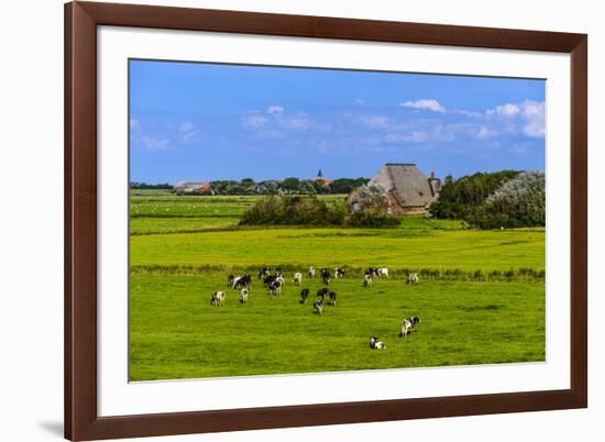 Germany, Schleswig-Holstein, North Frisia, Peninsula Eider (River)Stedt, Westerhever-Udo Siebig-Framed Photographic Print