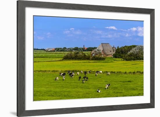 Germany, Schleswig-Holstein, North Frisia, Peninsula Eider (River)Stedt, Westerhever-Udo Siebig-Framed Photographic Print