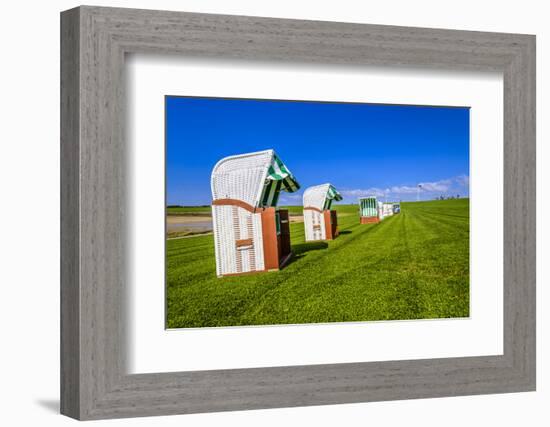 Germany, Schleswig-Holstein, North Frisia, Peninsula North Beach, the West-Udo Siebig-Framed Photographic Print