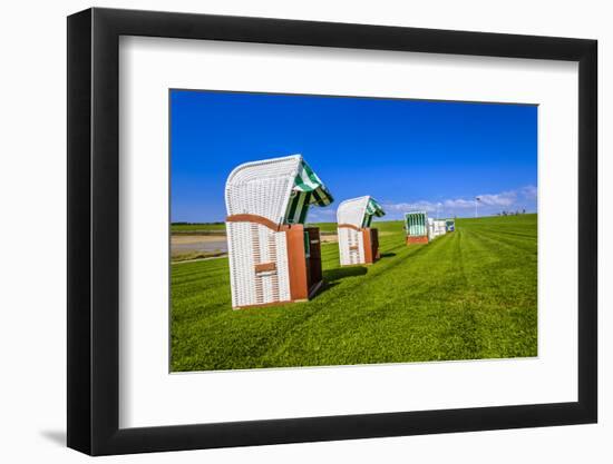 Germany, Schleswig-Holstein, North Frisia, Peninsula North Beach, the West-Udo Siebig-Framed Photographic Print