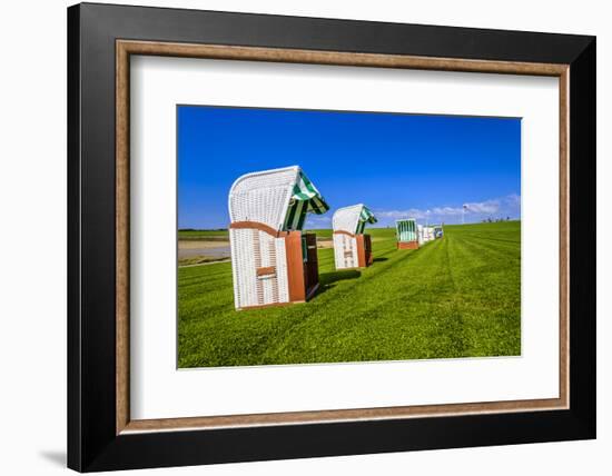 Germany, Schleswig-Holstein, North Frisia, Peninsula North Beach, the West-Udo Siebig-Framed Photographic Print