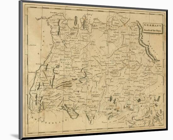 Germany South, c.1812-Aaron Arrowsmith-Mounted Art Print